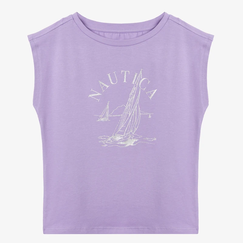 NAUTICA KIZ ÇOCUK MOR STANDART FIT KISA KOLLU T-SHIRT NAUTICA KIZ ÇOCUK MOR STANDART FIT KISA KOLLU T-SHIRT