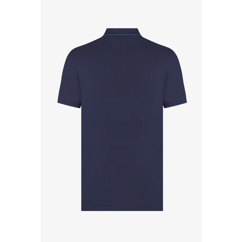 W COLLECTION Lacivert Polo Yaka T-Shirt XV7540
