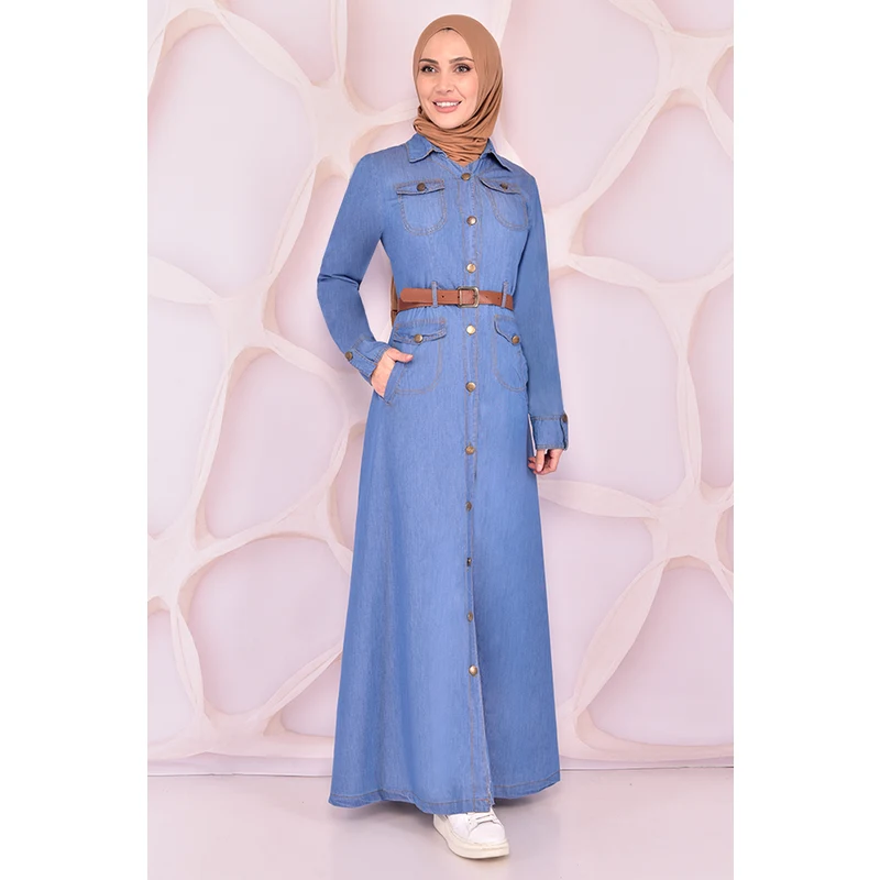 MSK Arched Dress Blue MSV9715