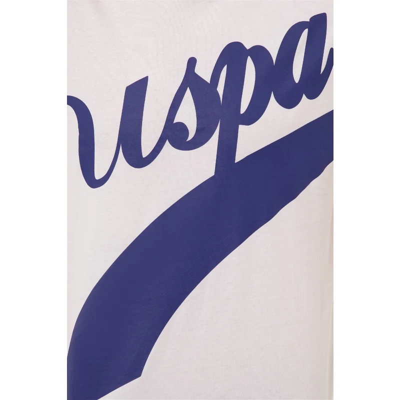 U.S. Polo Assn. Erkek Beyaz Bisiklet Yaka Tişört TZ7869