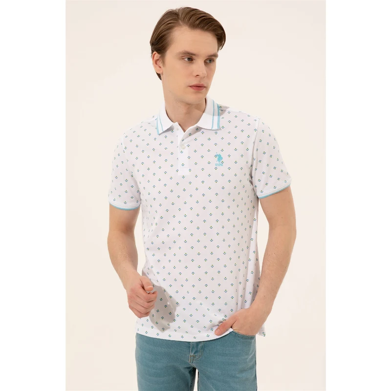 U.S. Polo Assn. Erkek Petrol Polo Yaka Tişört TZ7580
