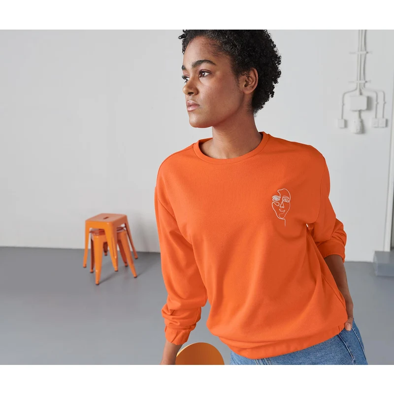 Tchibo İşlemeli Sweatshirt