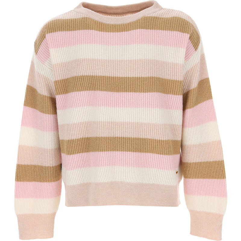 Woolrich Kids Sweaters for Girls Outlet’te İndirimli Satış, Bej, Kırkım Yünü, 2024, 6Y 8Y