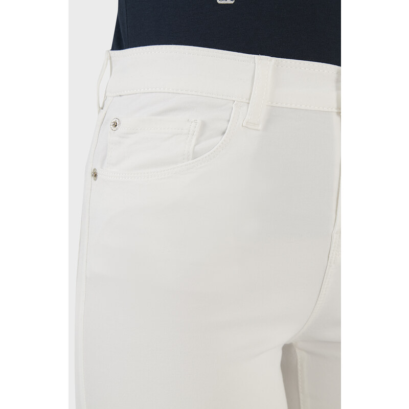 Emporio Armani Pamuklu Yüksek Bel Skinny Fit Jeans Bayan Kot Pantolon 3l2j20 2n8hz 0101 Beyaz