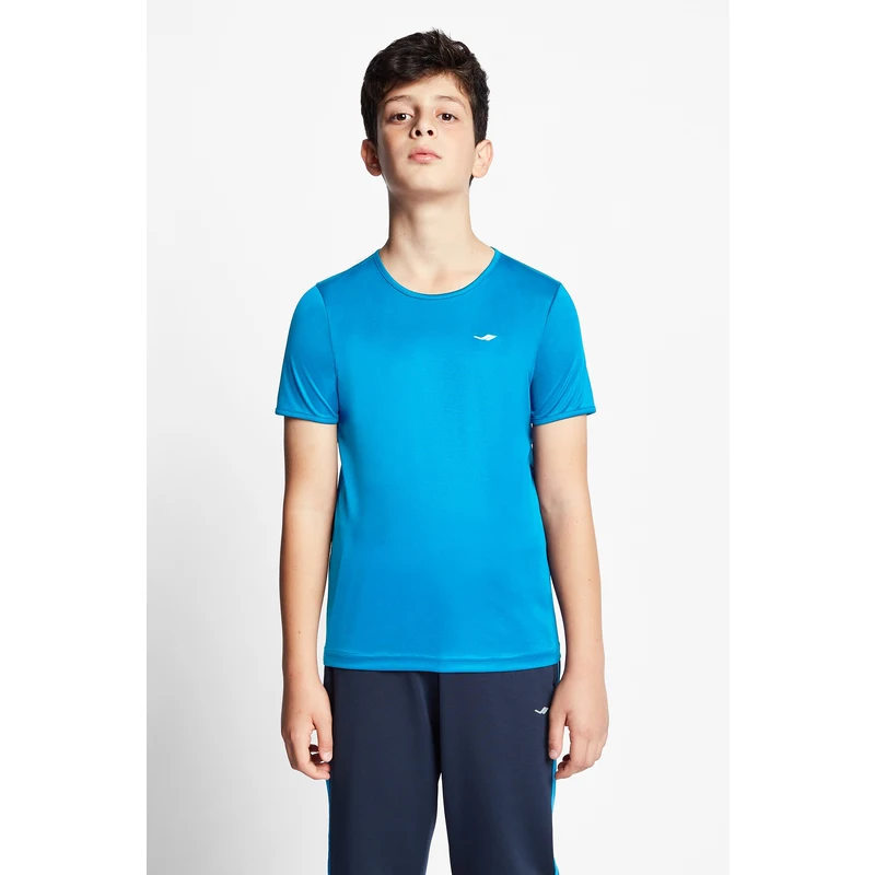 LESCON Mavi Çocuk Kısa Kollu T-Shirt 22S-3220-22N