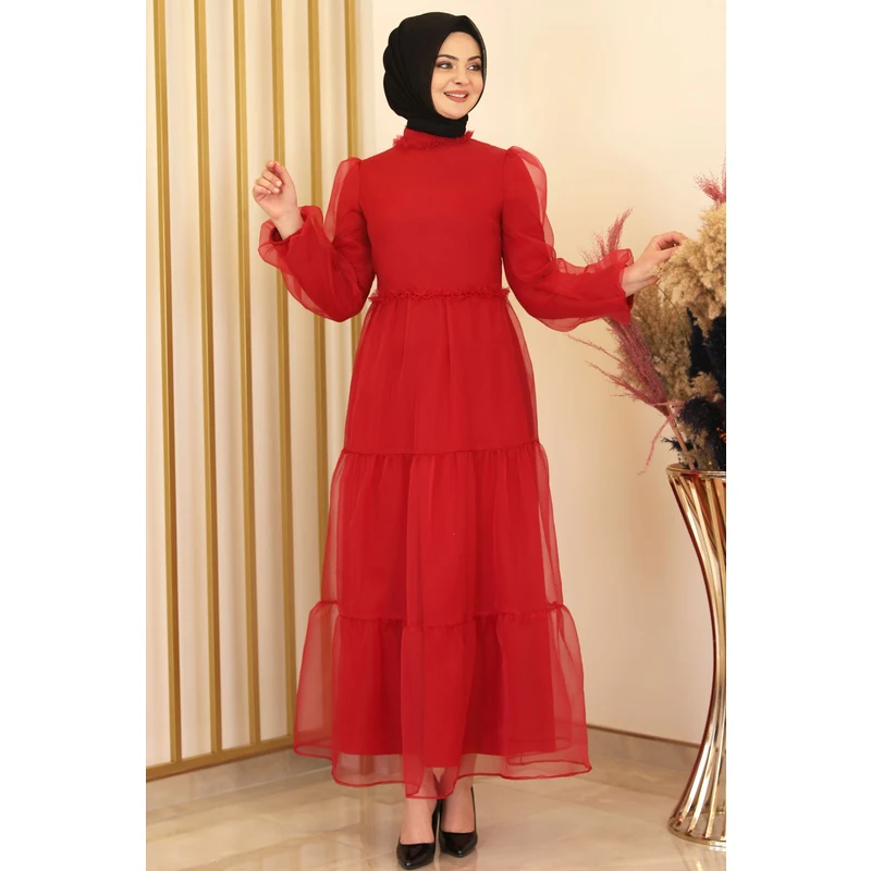 Fashion Showcase Kırmızı Deniz Abiye -fs16987