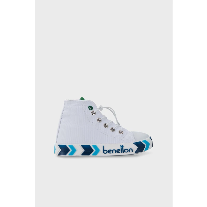 United Colors Of Benetton Bilekli Sneaker Unisex Çocuk Ayakkabı Bn-30647 Beyaz-lacivert