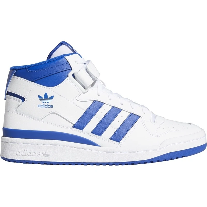 adidas Beyaz - Mavi Erkek Bilekli Lifestyle Ayakkabı FY4976 FORUM MID