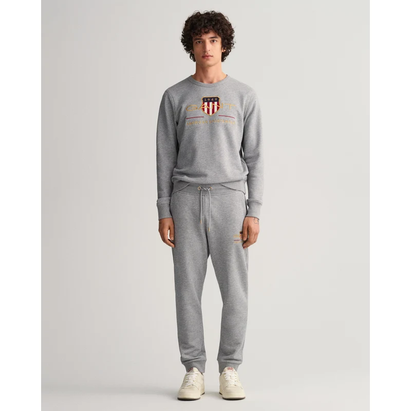 Gant Erkek Gri Regular Fit Logolu Eşofman Altı