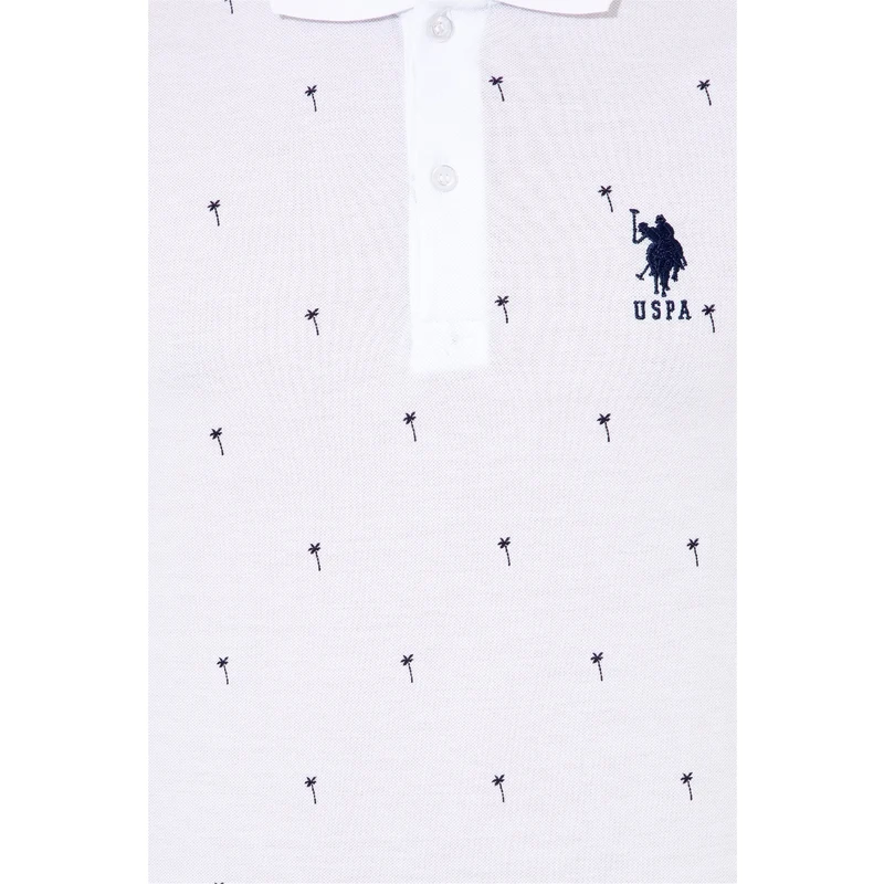 U.S. Polo Assn. Erkek Beyaz Polo Yaka Tişört TZ7465