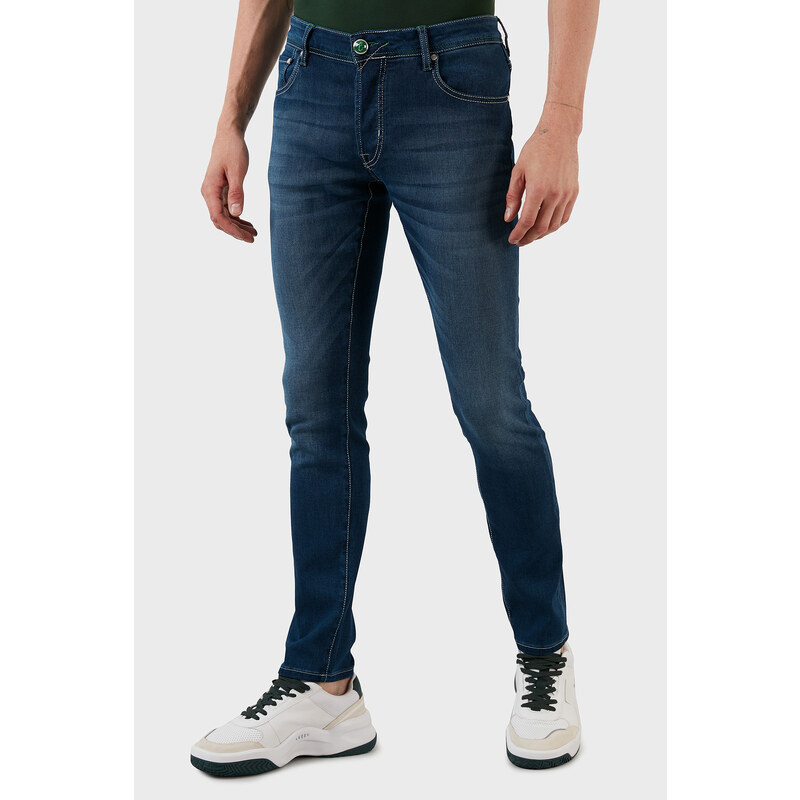 Exxe Pamuklu Normal Bel Slim Fit Jeans Erkek Kot Pantolon 629j018002 Mavi