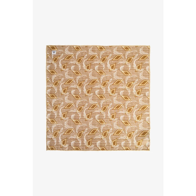 W COLLECTION Bej Desenli İpek Mendil W COLLECTION Bej Desenli İpek Mendil