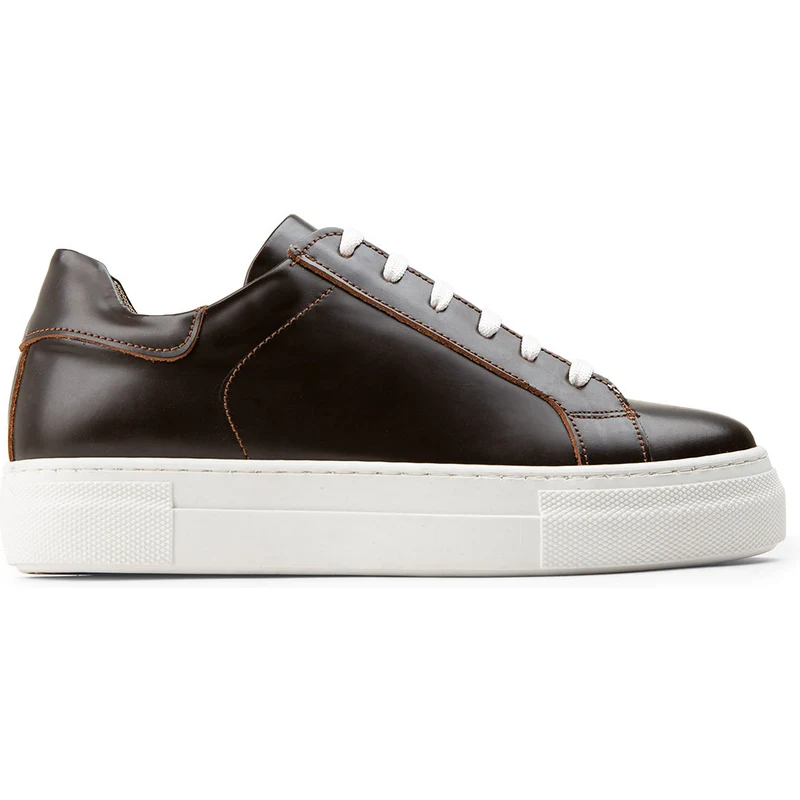 Deery Hakiki Deri Kahverengi Sneaker Kadın Ayakkabı Z1681ZKHVC16