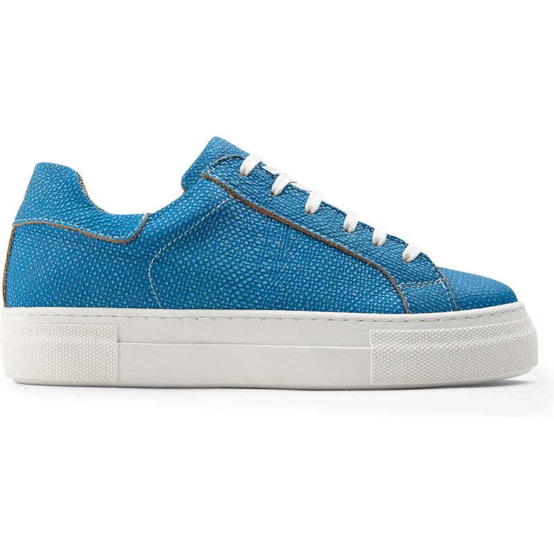 Deery Hakiki Deri Mavi Sneaker Kadın Ayakkabı Z1681ZMVIC06