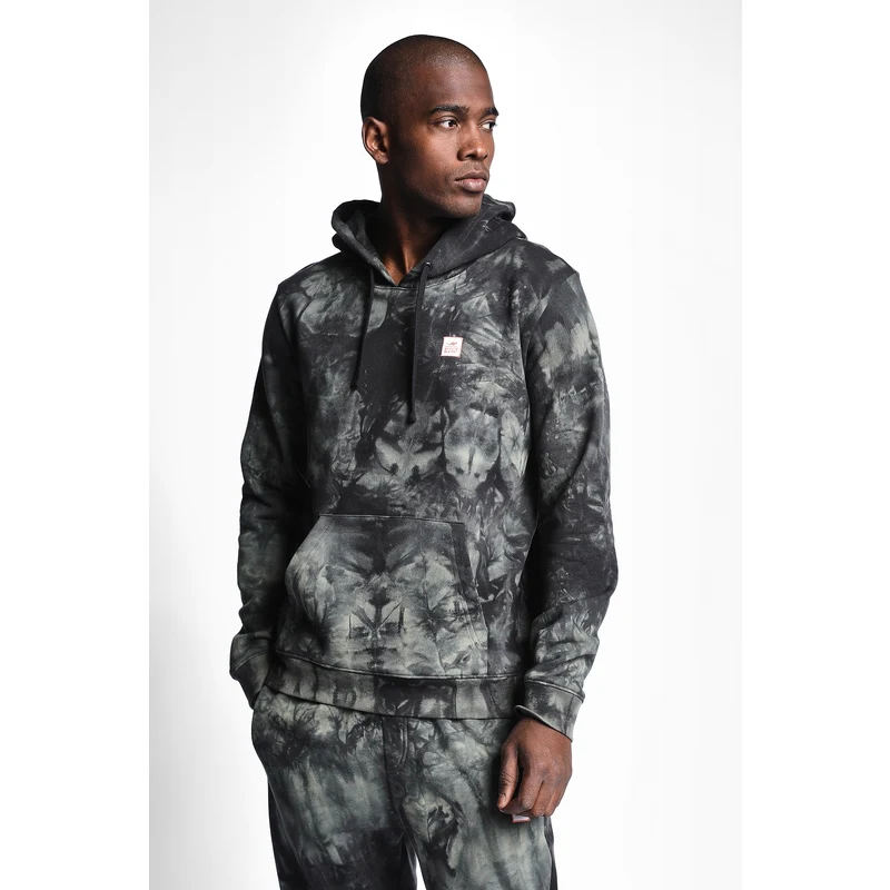 LESCON Haki Erkek Kapüşonlu Sweatshirt 22N-1127
