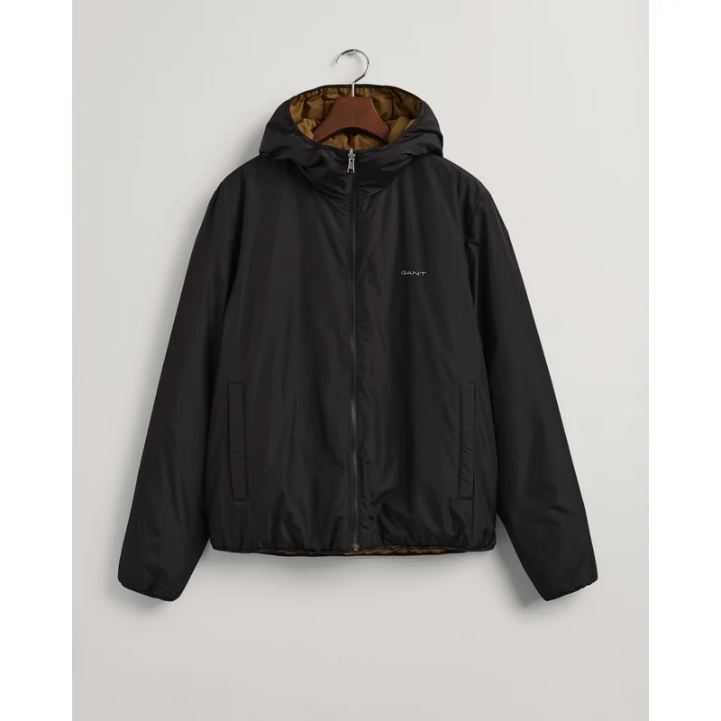 GANT Erkek Siyah Regular Fit Kapüşonlu Mont FR7254