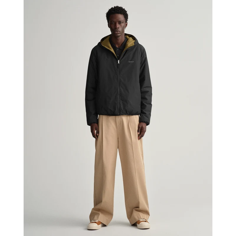 GANT Erkek Siyah Regular Fit Kapüşonlu Mont FR7254