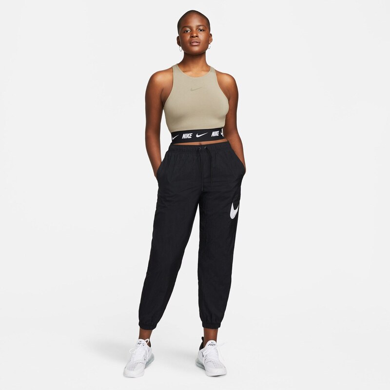 Nike Sportswear Crop Top Kadın Kahverengi T-Shirt