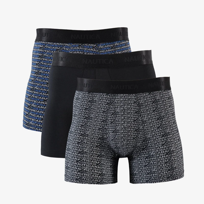 Nautica 3'lü Erkek Siyah Boxer.X17304T.0TB Nautica 3'lü Erkek Siyah Boxer.X17304T.0TB