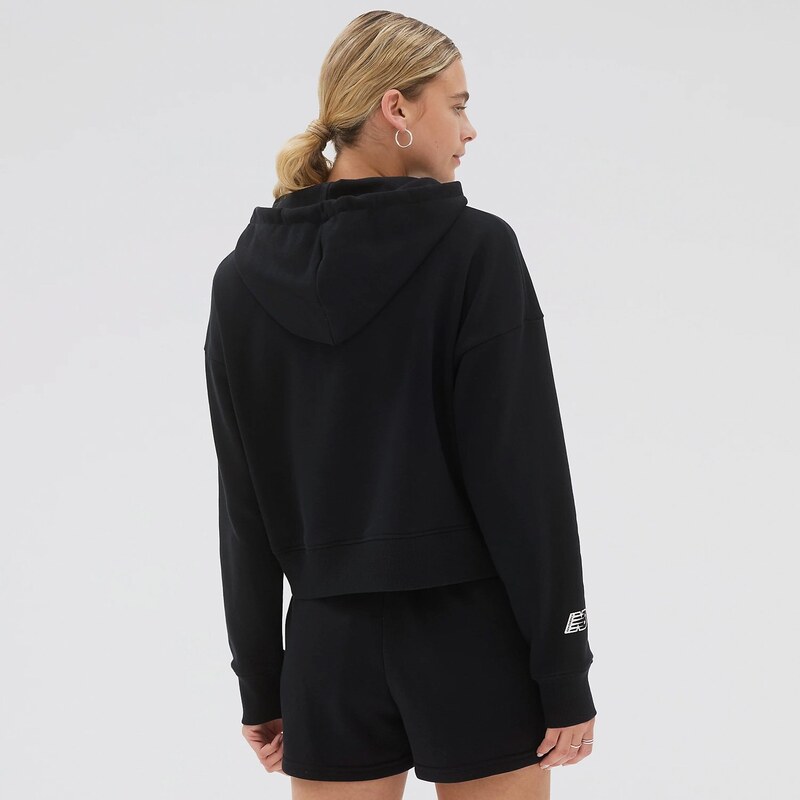 New Balance Essentials Hoodie Kadın Siyah Sweatshirt.34-WT23512-BK.1
