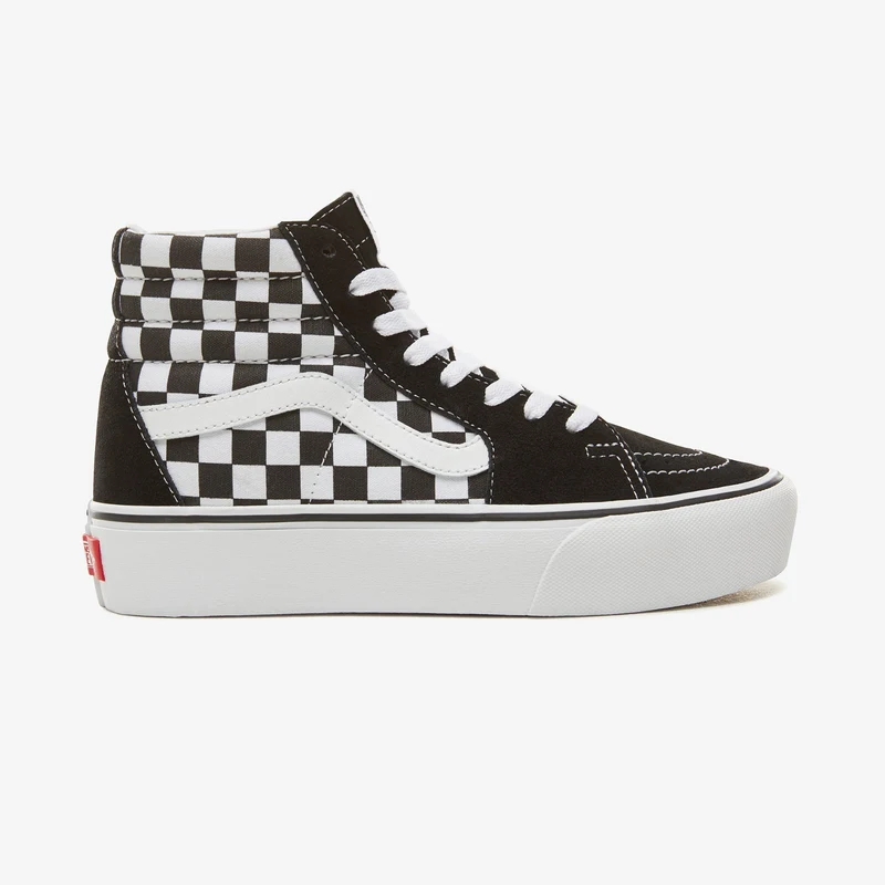 Vans Checkerboard Sk8-HI Platform 2.0 Siyah - Beyaz Kadın Sneaker.VN0A3TKNQXH1.-