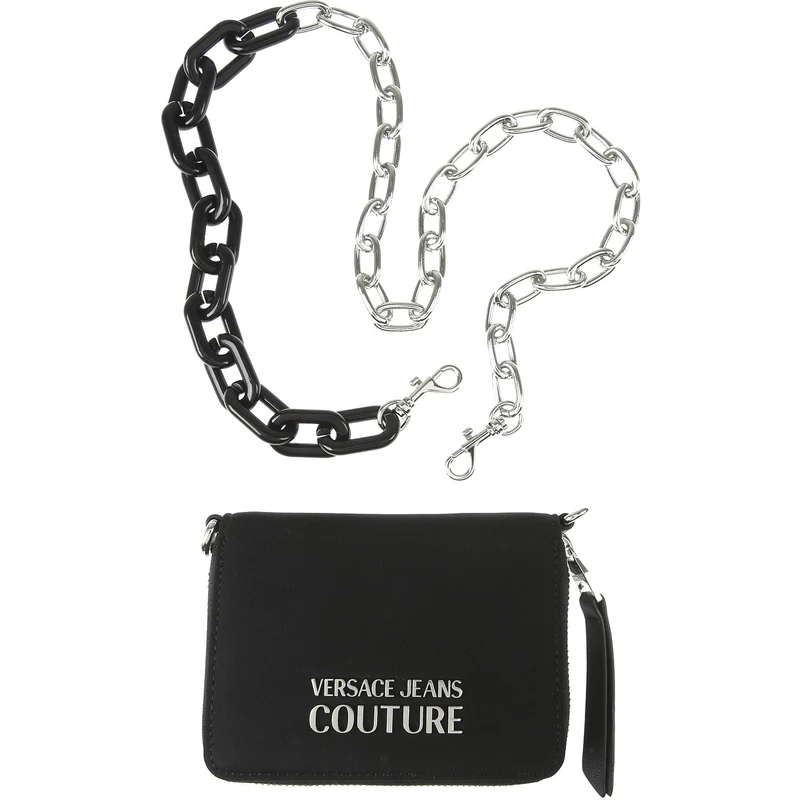 Versace Jeans Couture Bayan Cüzdanlar Siyah Poliüretan 2023