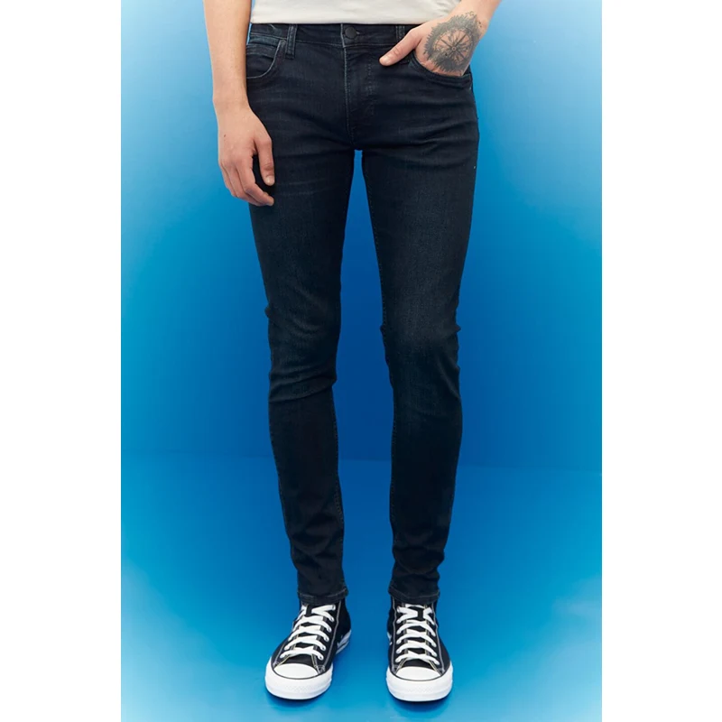 Lee Malone Skinny Fit Normal Bel Çok Dar Paça Streç Jeans Erkek Kot Pantolon L736phkg 408 Lacivert