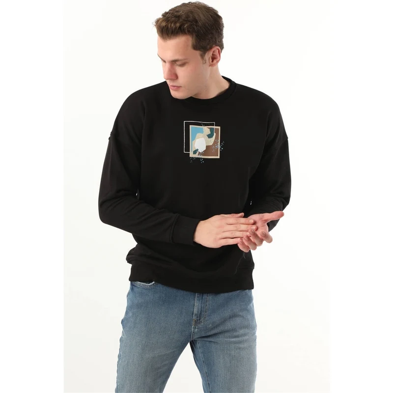 Keep Out Siyah Erkek Sweatshirt Keep Out Siyah Erkek Sweatshirt