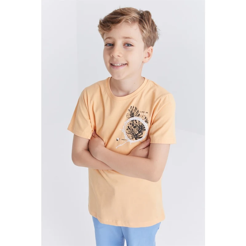 Tommy Life Oranj Erkek Çocuk Tişört Tommy Life Oranj Erkek Çocuk Tişört