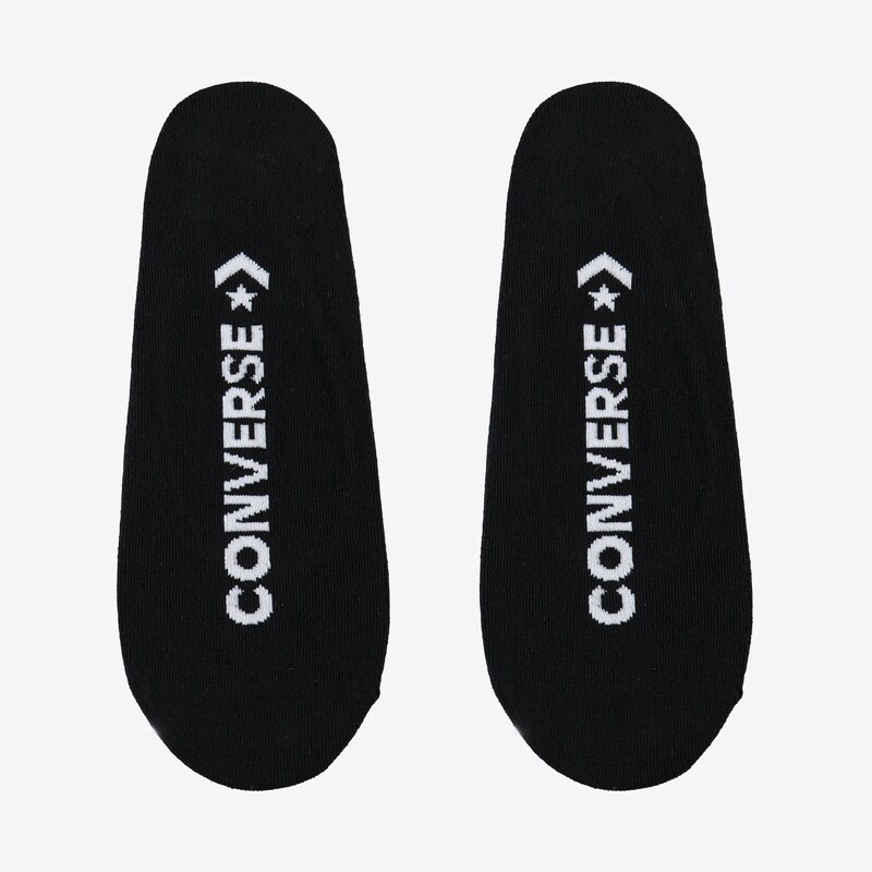Converse Footie Flat Knit 2 Parça Erkek Siyah Çorap.34-E749B.-