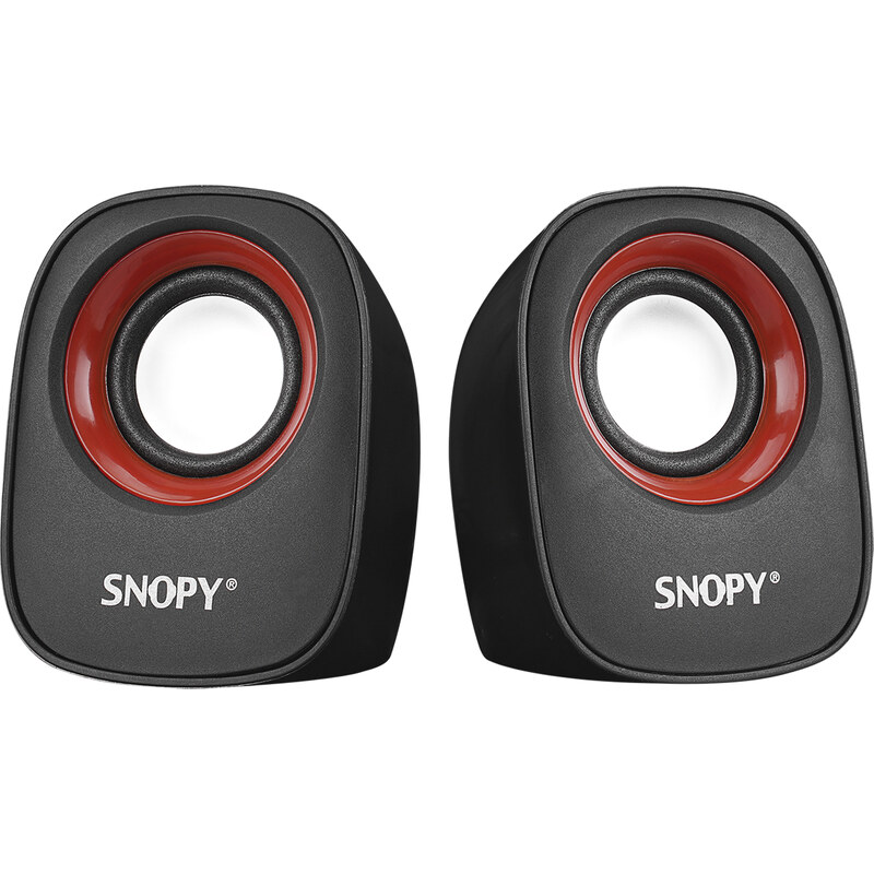 Snopy Sn-120 2.0 Siyah/kırmızı Usb Speaker