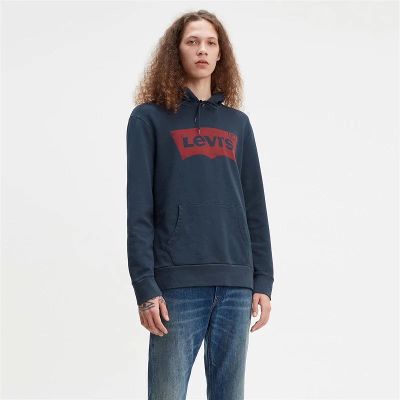 Levi's Housemarked Graphic Erkek Mavi Sweatshirt.34-1962200070.BLU