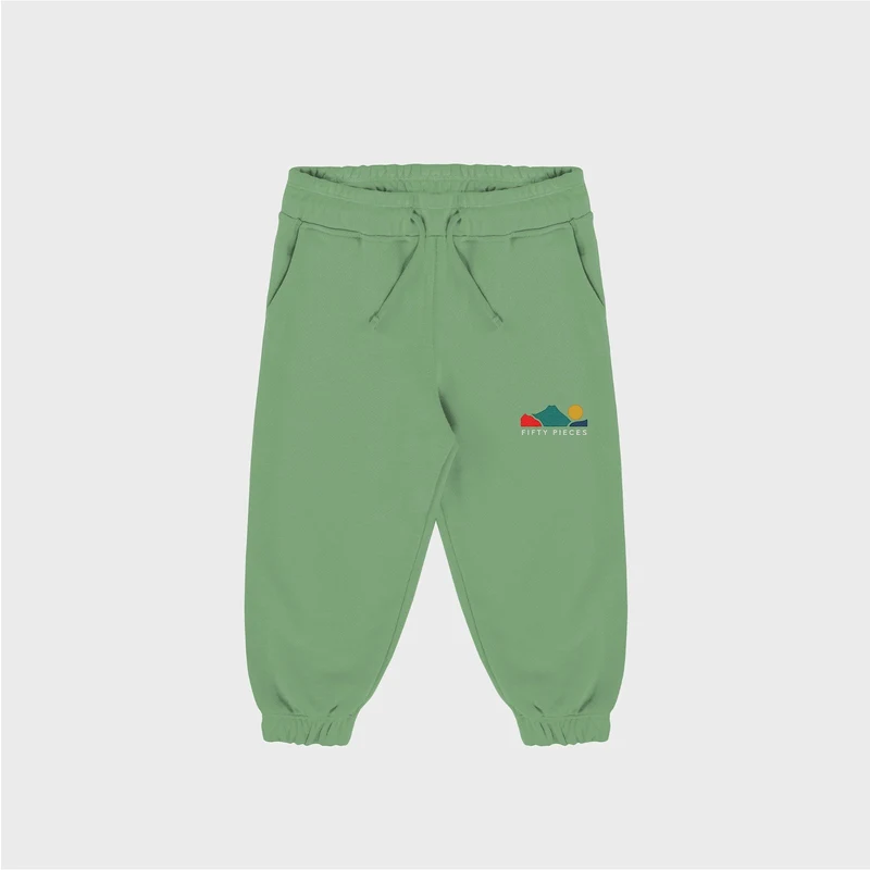 Fifty Pieces Çocuk Yeşil Loose Fit Jogger Eşofman Altı.34-6F0356.155