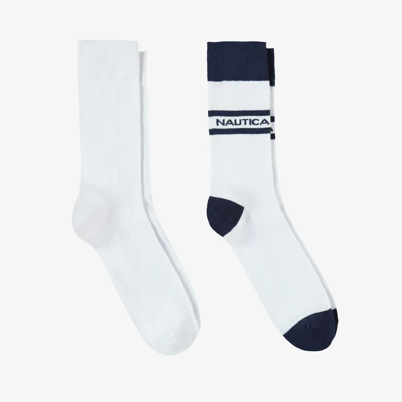 NAUTICA ERKEK BEYAZ 2'Lİ ÇORAP NAUTICA ERKEK BEYAZ 2'Lİ ÇORAP
