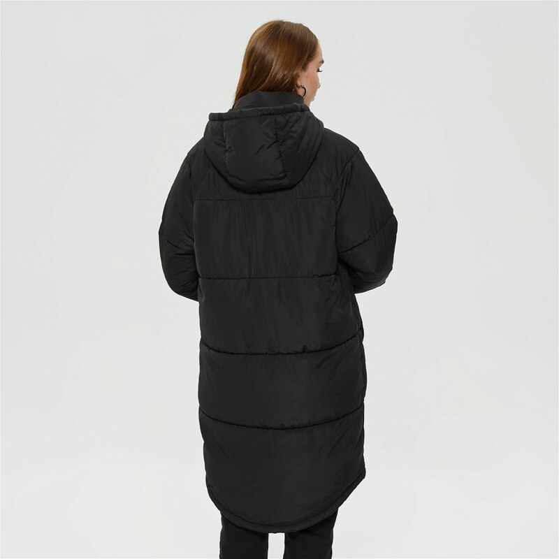 Only Onlgabi Oversized Long Coat Kadın Siyah Mont.34-15160167.CN10