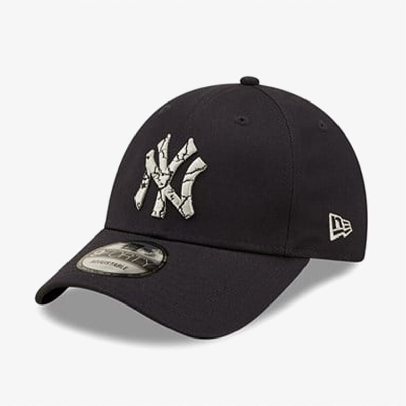 New Era New York Yankees Marble 9FORTY Çocuk Siyah Şapka.60285170.-