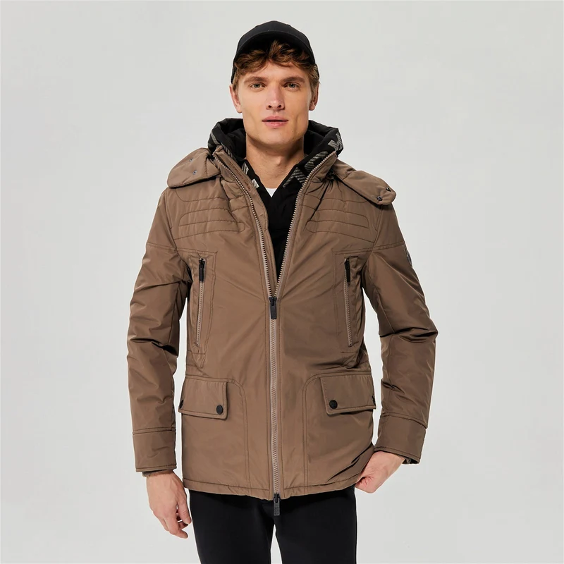 Ruck&amp;Maul Casual Sportswear Erkek Kahverengi Outdoor Ceket.34-21768.116 TZ9933