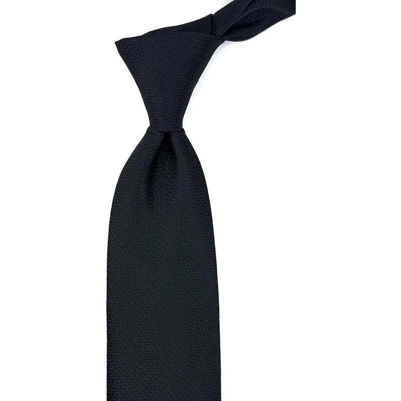 Kravatkolik Siyah Nokta Desen Mendilli Klasik Kravat KK11302