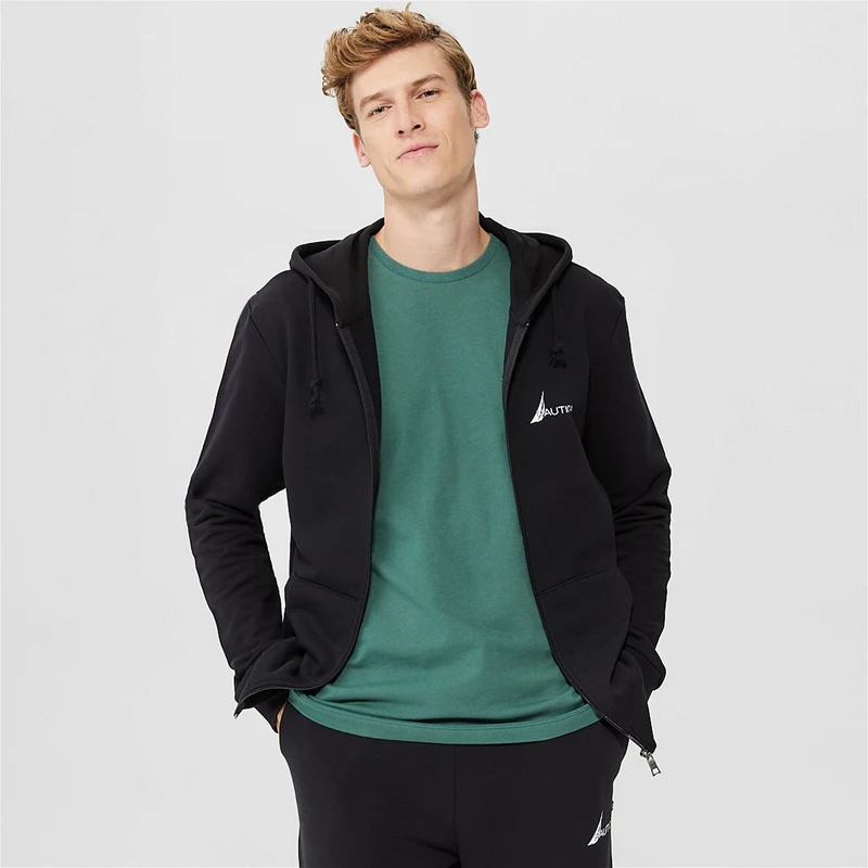 Nautica Erkek Si̇yah Standart Fit Uzun Kollu Sweatshirt Nautica Erkek Si̇yah Standart Fit Uzun Kollu Sweatshirt