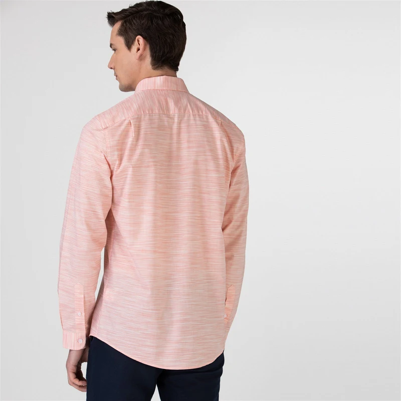 Lacoste Erkek Slim Fit Desenli Açık Pembe Gömlek TZ8044