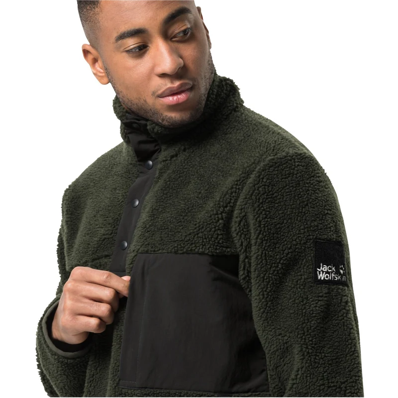 Jack Wolfskin Pank Snap Erkek Polar Ceket RQ7606
