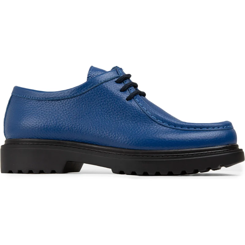 Deery Hakiki Deri Mavi Günlük Kadın Ayakkabı 01935ZMVIC01