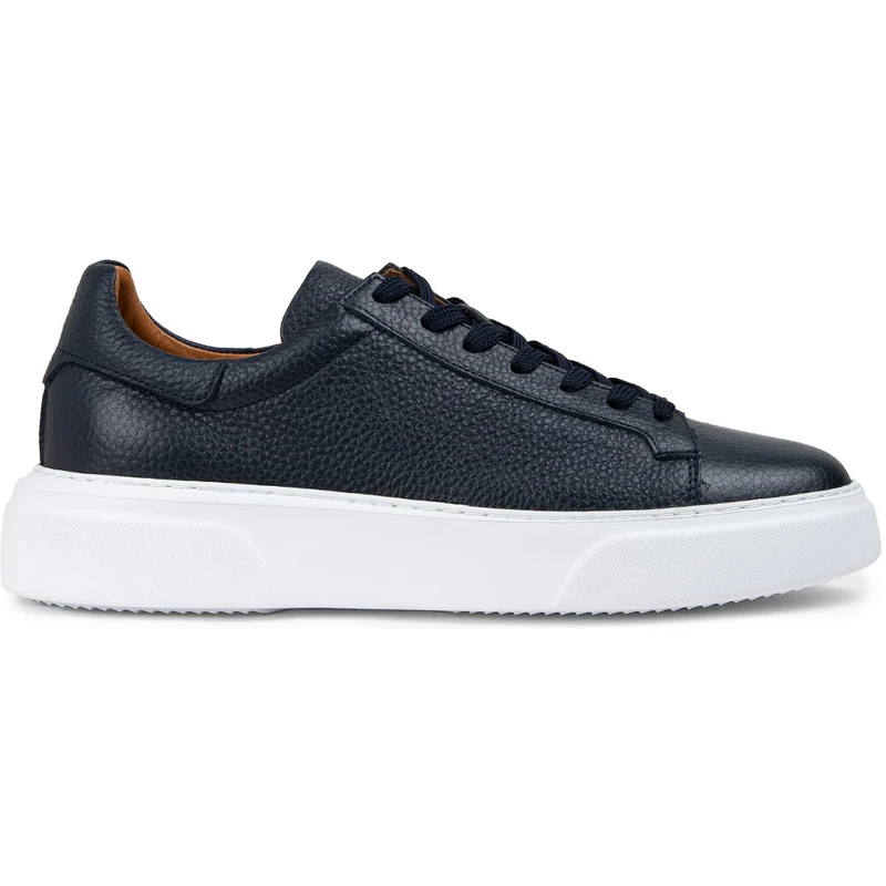 Deery Hakiki Deri Lacivert Sneaker Erkek Ayakkabı M2501MLCVP01