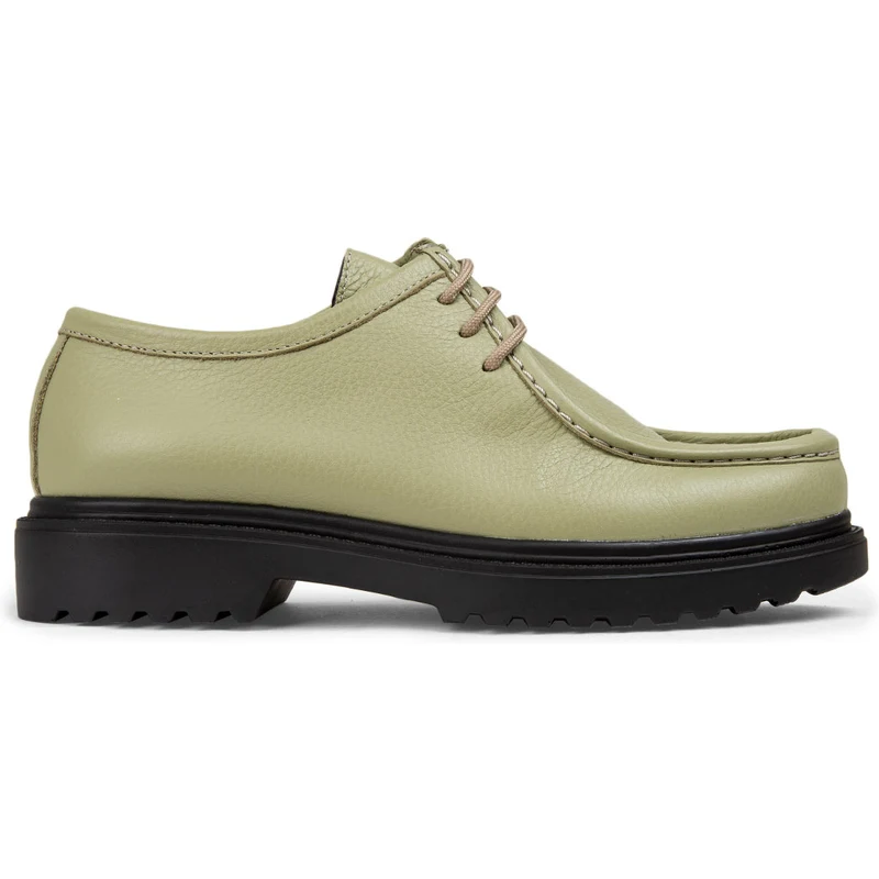 Deery Hakiki Deri Yeşil Günlük Kadın Ayakkabı 01935ZYSLC01