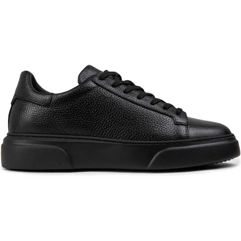 Deery Hakiki Deri Siyah Sneaker Erkek Ayakkabı M2501MSYHP03