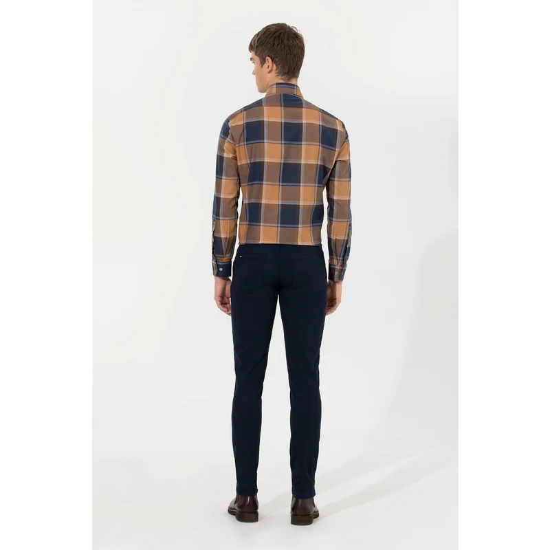 U.S. Polo Assn. Erkek Lacivert Kanvas Pantolon RQ7932