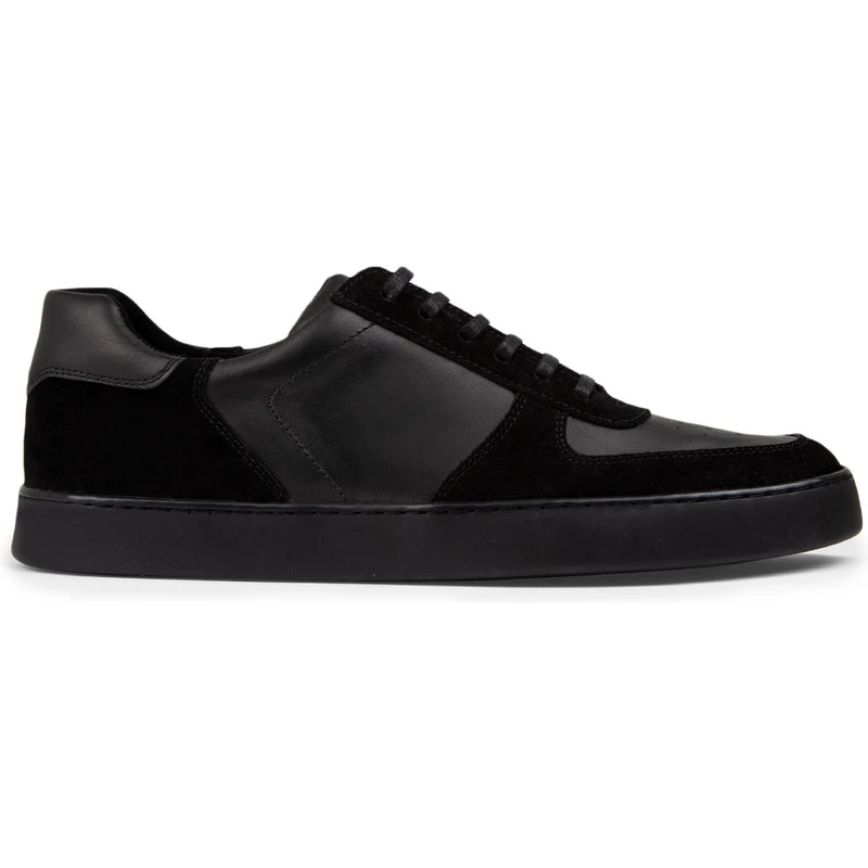 Deery Hakiki Deri Siyah Sneaker Erkek Ayakkabı 01860MSYHC02