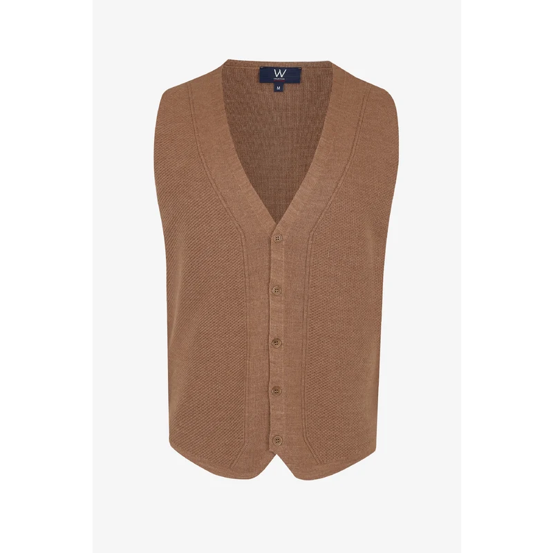 W COLLECTION Açik Kahve Yelek