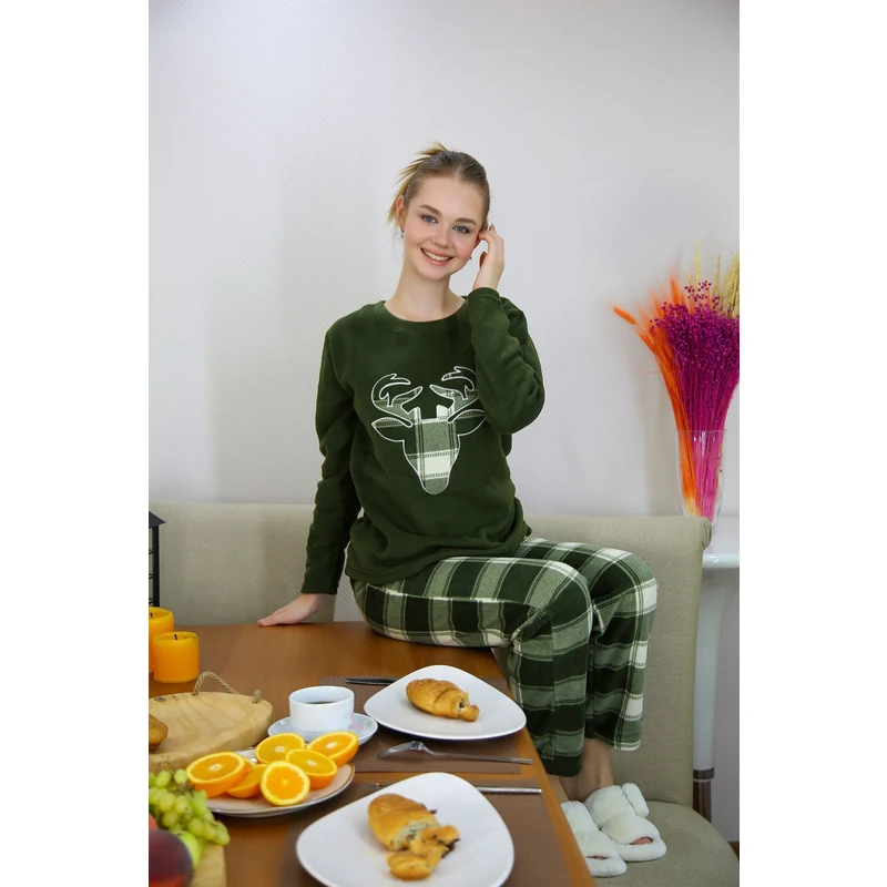 Akbeniz Welsoft Polar Kadın Pijama Takımı 8510