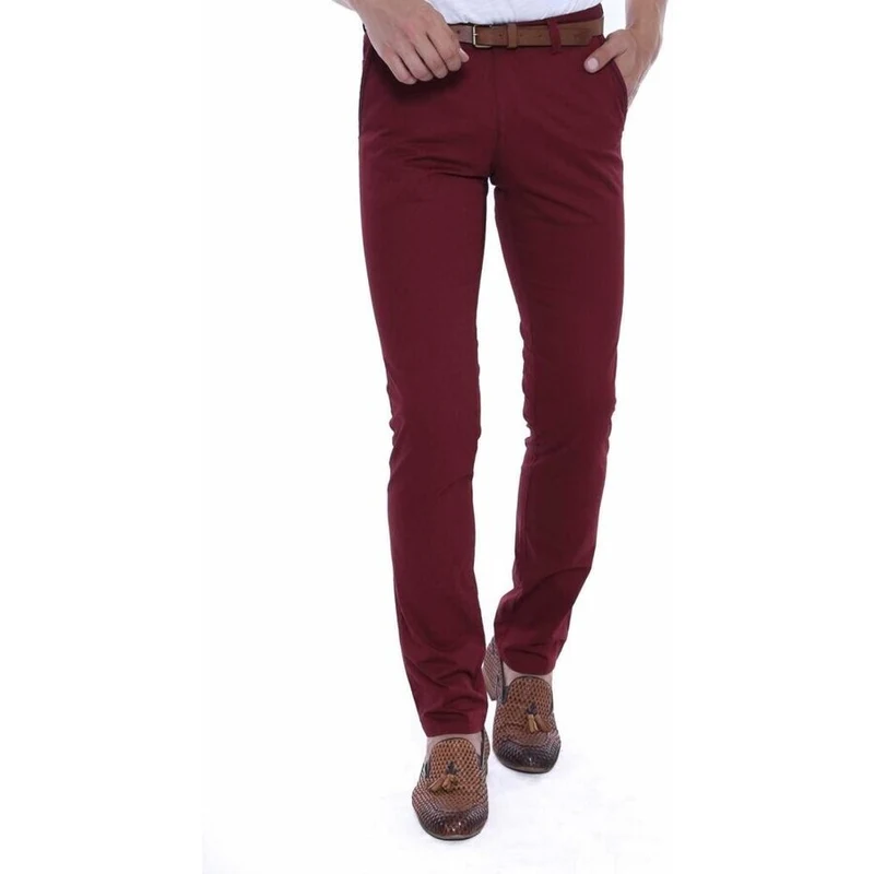 Wessi 5 Pockets Burgundy Pants